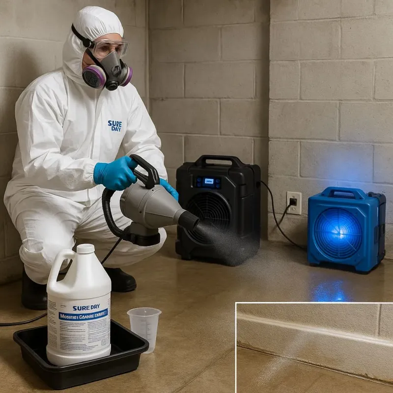 Sanitization and Odor Removal process in Clayton, NJ