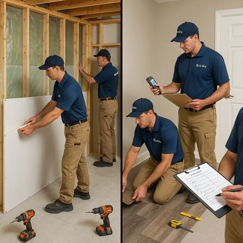 Repairs and Reconstruction process in Clayton, NJ